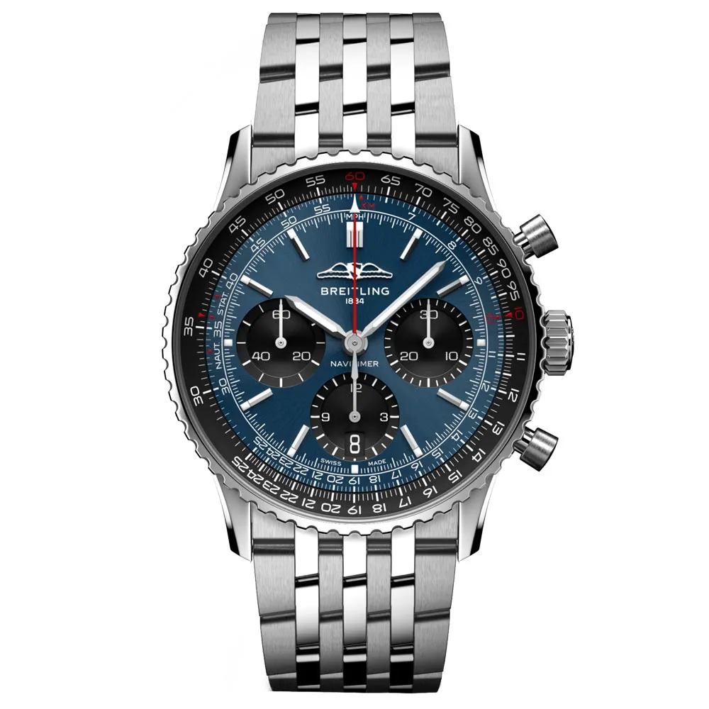 Breitling Navitimer B01 Chronograph 41mm Blue Dial Automatic Gents Watch AB0139241C1A1