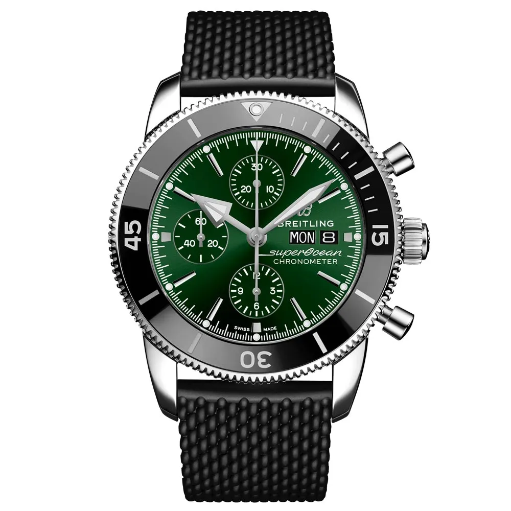 Breitling Superocean Heritage Chronograph 44mm Green Dial Automatic Gents Watch A13313121L1S1
