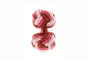 Burgundy Red & Fuchsia Pink & Pink Cuffknots
