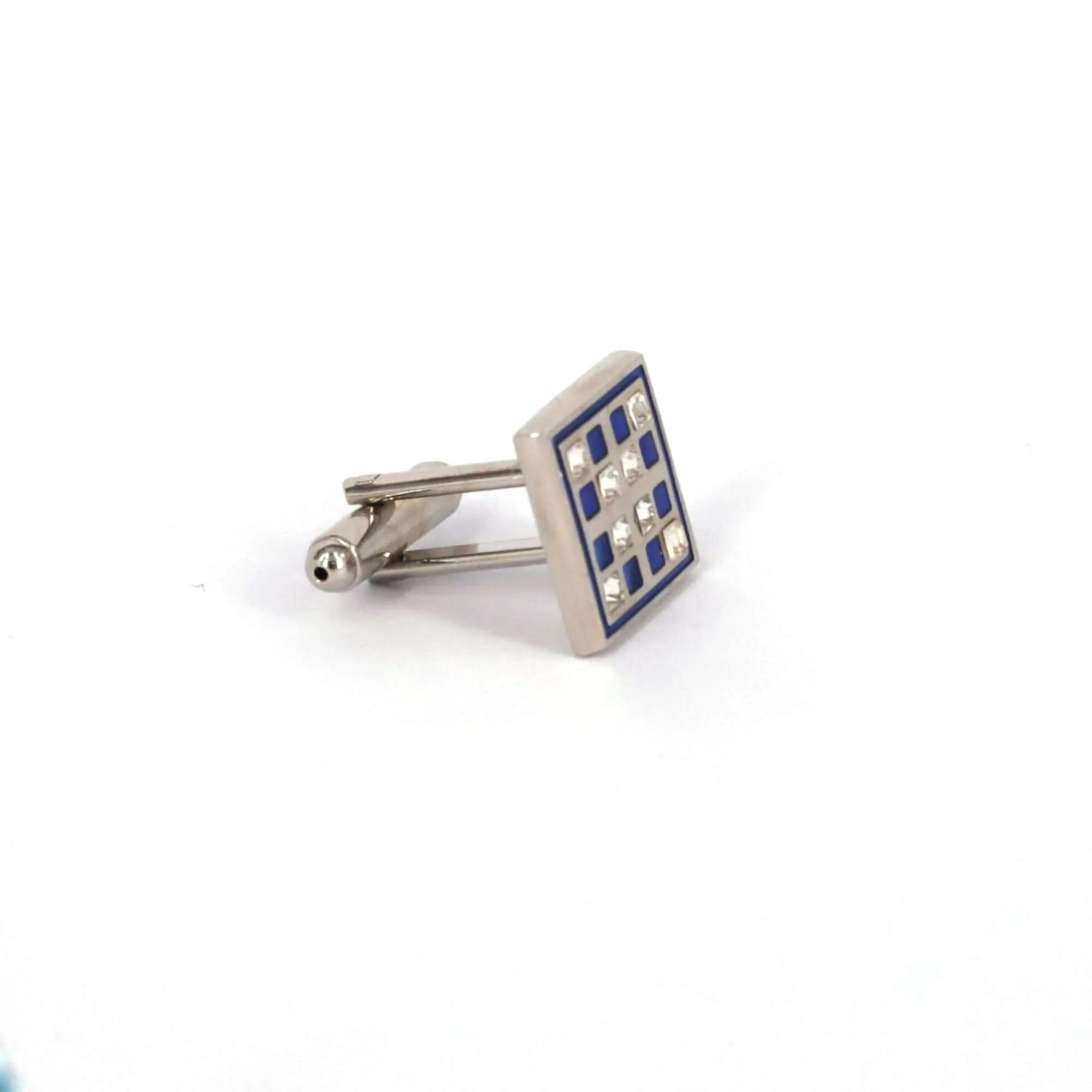 Checkerboard Blue and Black Cufflinks (Online Exclusive)