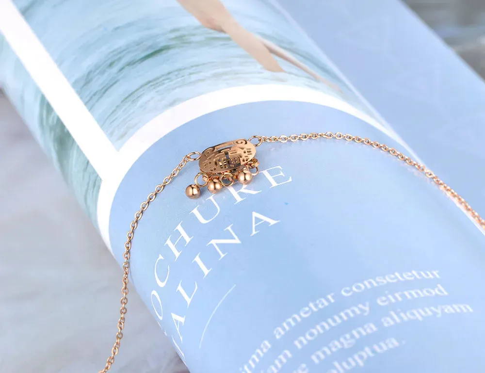 Chinese Style Longevity Lock Charm Anklet Foot Jewelry