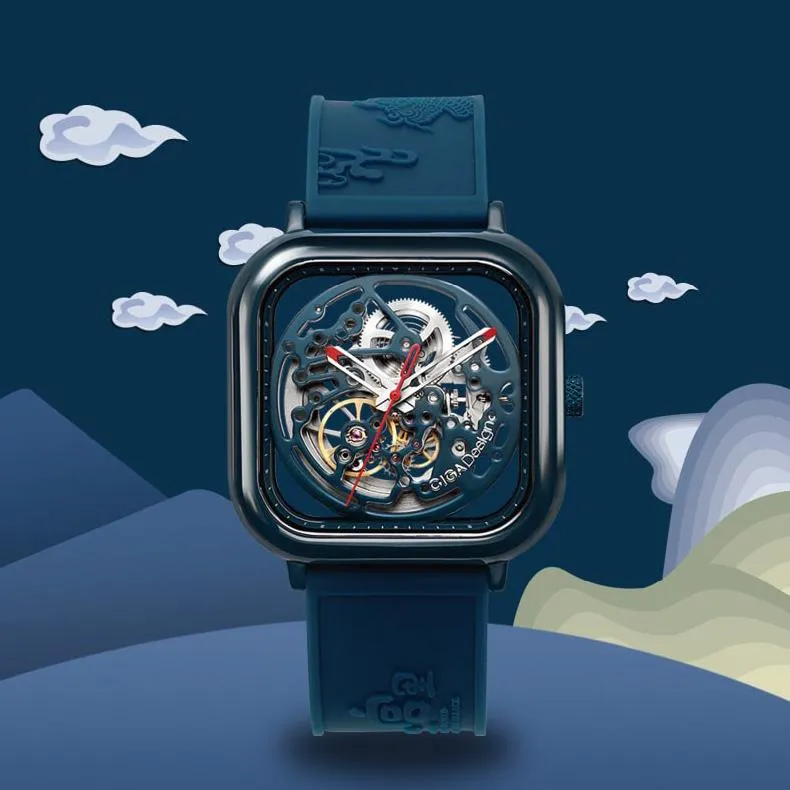 Ciga Design Limited Edition Ceramic Full Hollow Dusk Blue