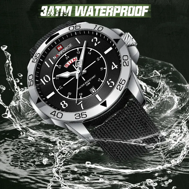 Design Watches For Men Business Sport Nylon Strap Waterproof Luxury Quartz Wristwatches Gift