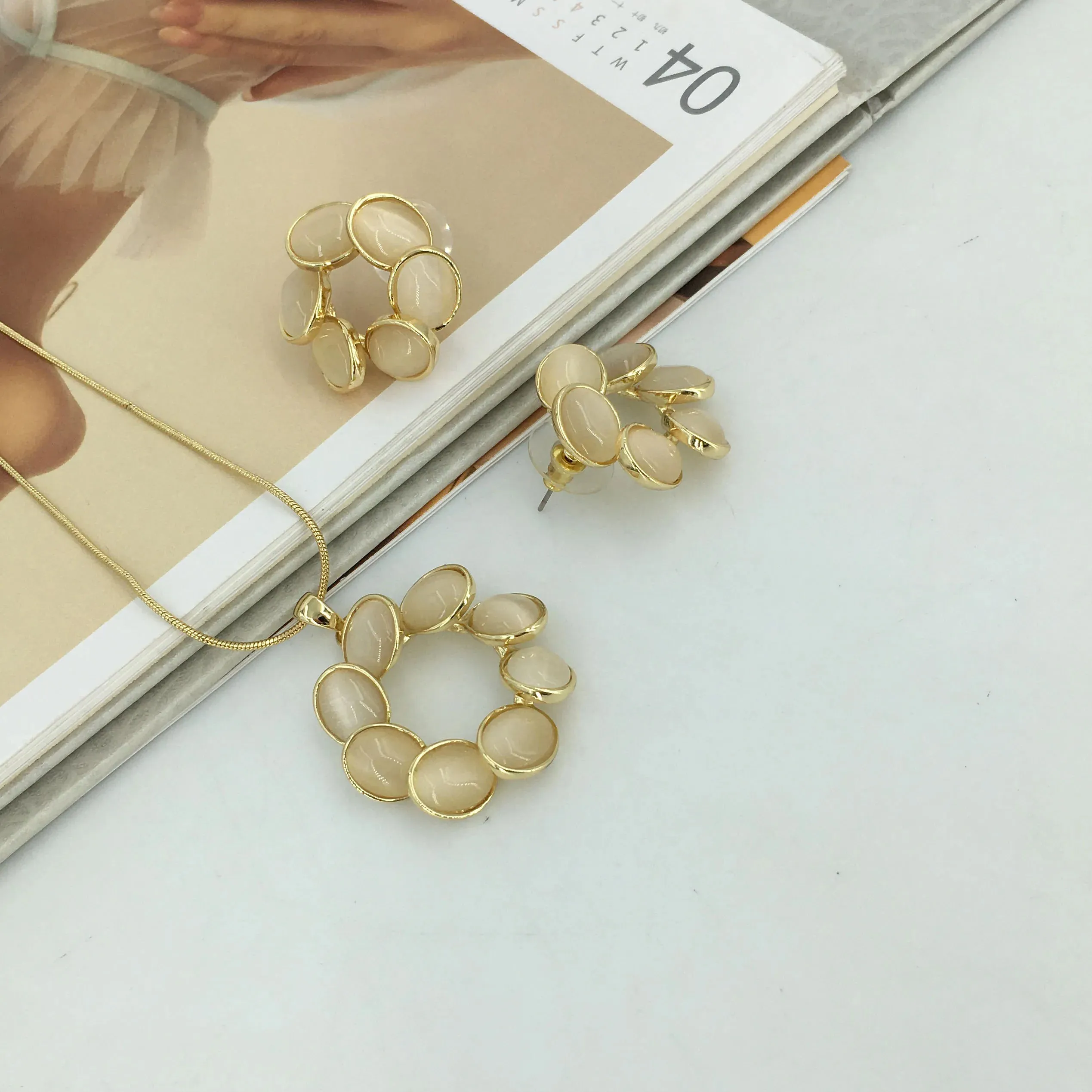 Dubai Costume Jewelry Fine Jewelry Pendant Sets