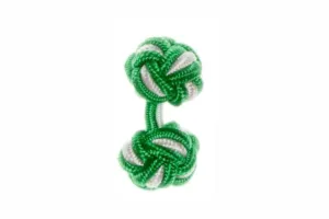 Emerald Green & White Cuffknots