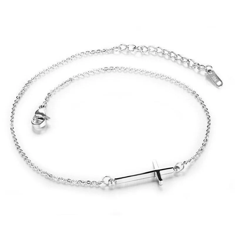 EternaLink Cross Anklet
