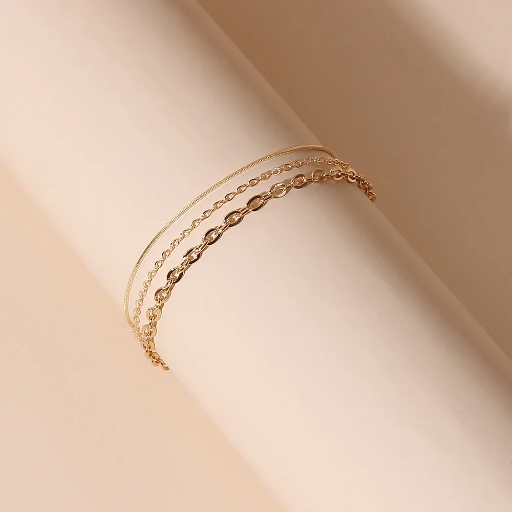 Fashion Beach Metal Body Chain Anklet Set