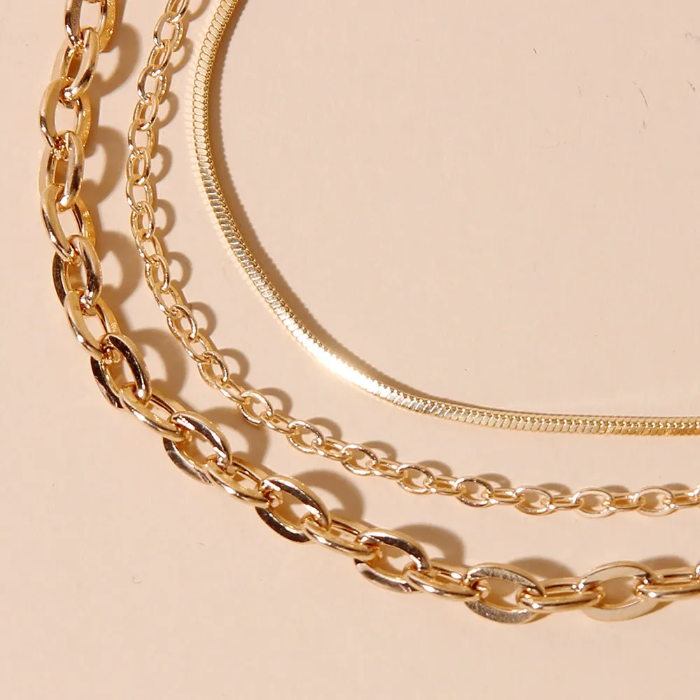 Fashion Beach Metal Body Chain Anklet Set