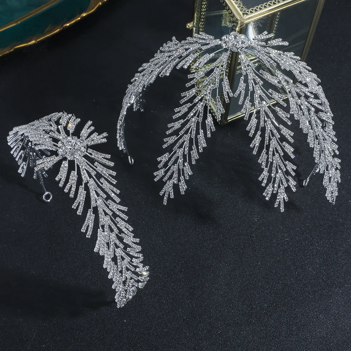 Fashion Bride Headband 3A Zircon Wedding Hair Accessories  Headpieces Bridal Crown