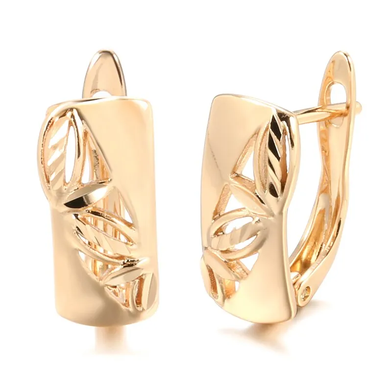 Fashion Irregular Hollow Texture Clip Earrings