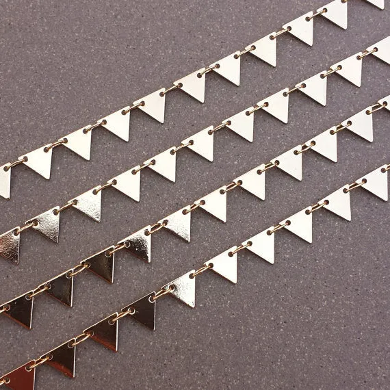 Fashion Metal Alloy Triangle New Fringed Anklet