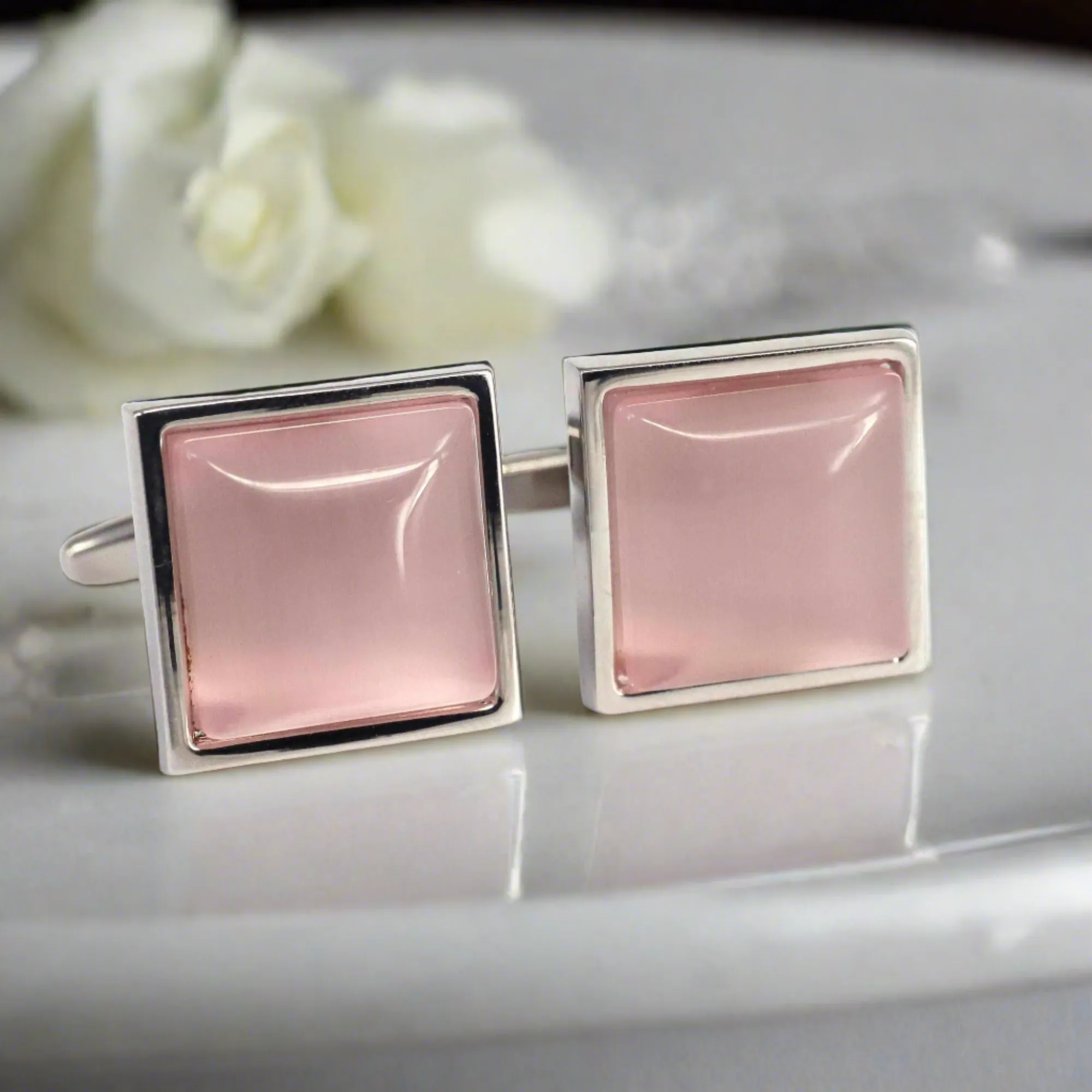 Fiber Glass Square Cufflinks (Online Exclusive)