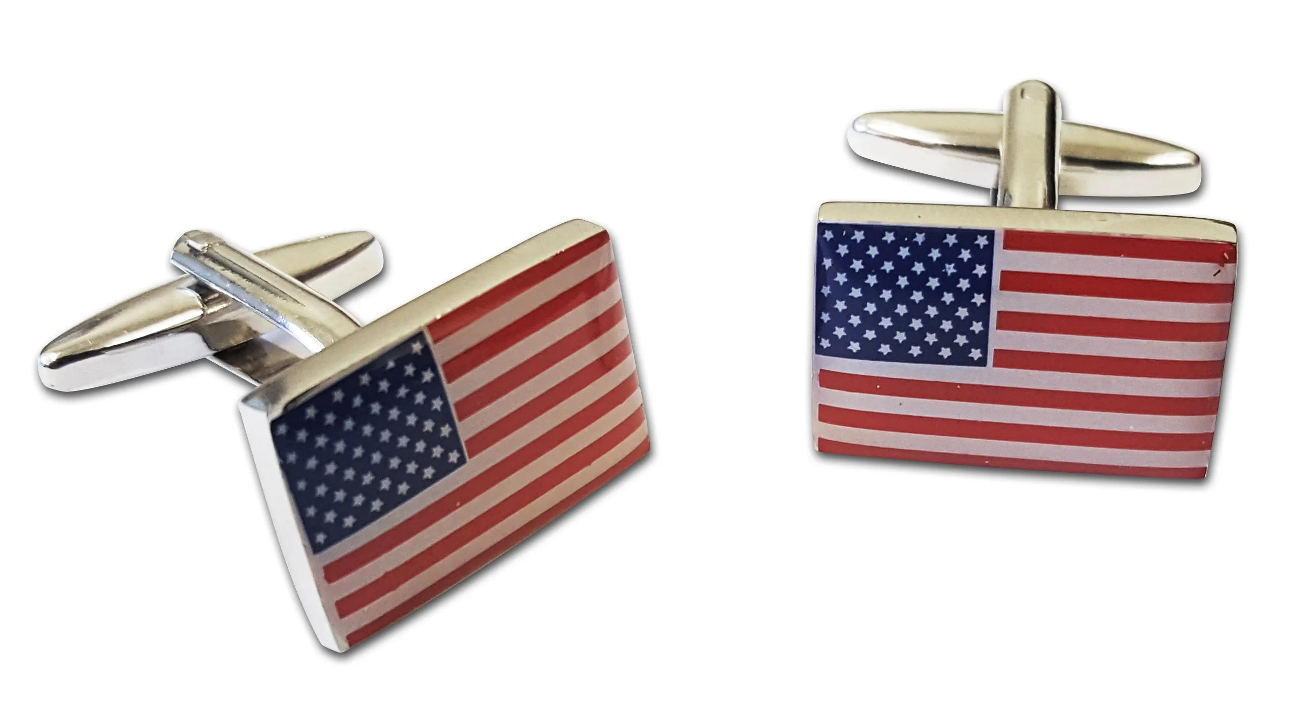 First Class Rectangle Flag Cufflinks (Pair)