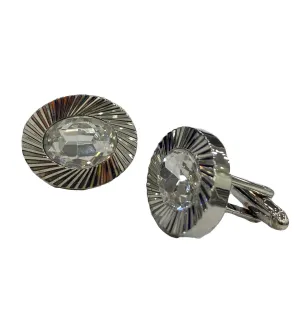 Fratello Cufflinks - Silver Rippled Radiance CL35