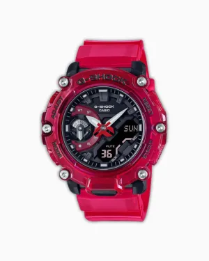 G-Shock GA2200SKL-4A Sound Waves Skeleton Series Watch - Red
