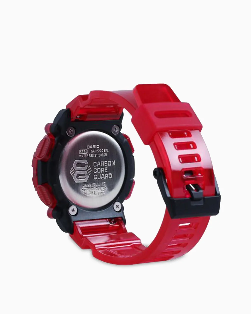 G-Shock GA2200SKL-4A Sound Waves Skeleton Series Watch - Red