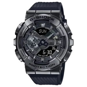 G-Shock GM110BB-1A Metal Clad Ana-Digi Black Metal