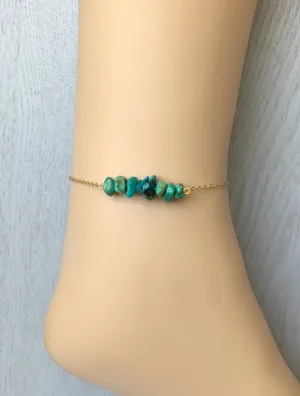 Genuine Turquoise Anklet