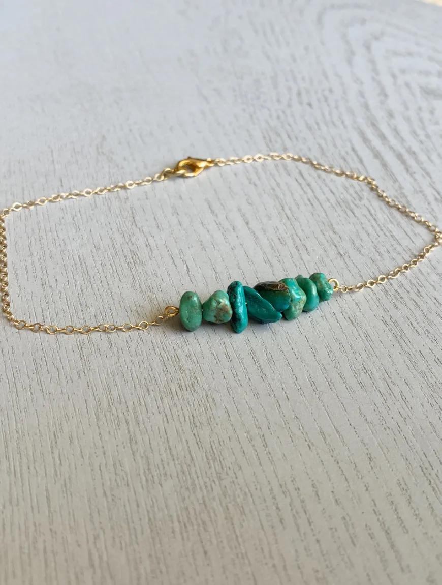 Genuine Turquoise Anklet