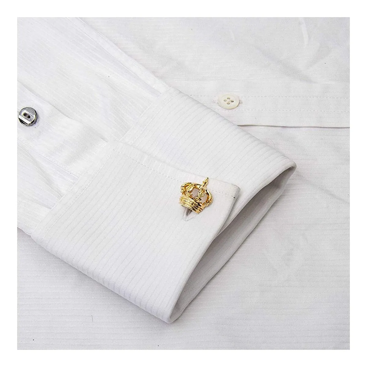 Gold Crown Prince Cufflinks In Box
