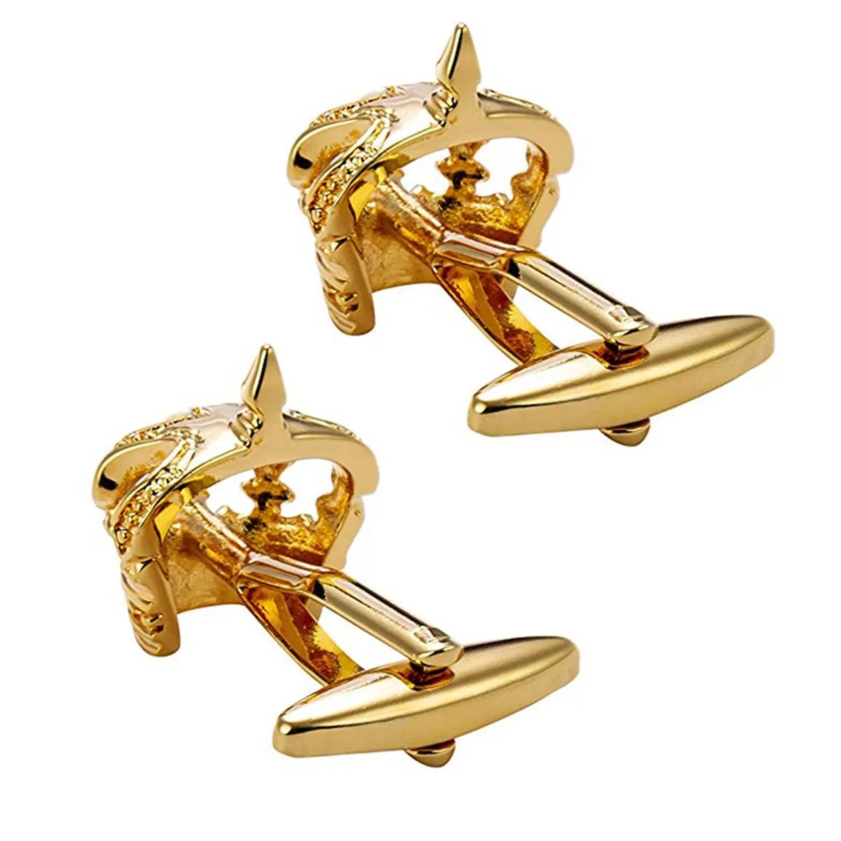 Gold Crown Prince Cufflinks In Box