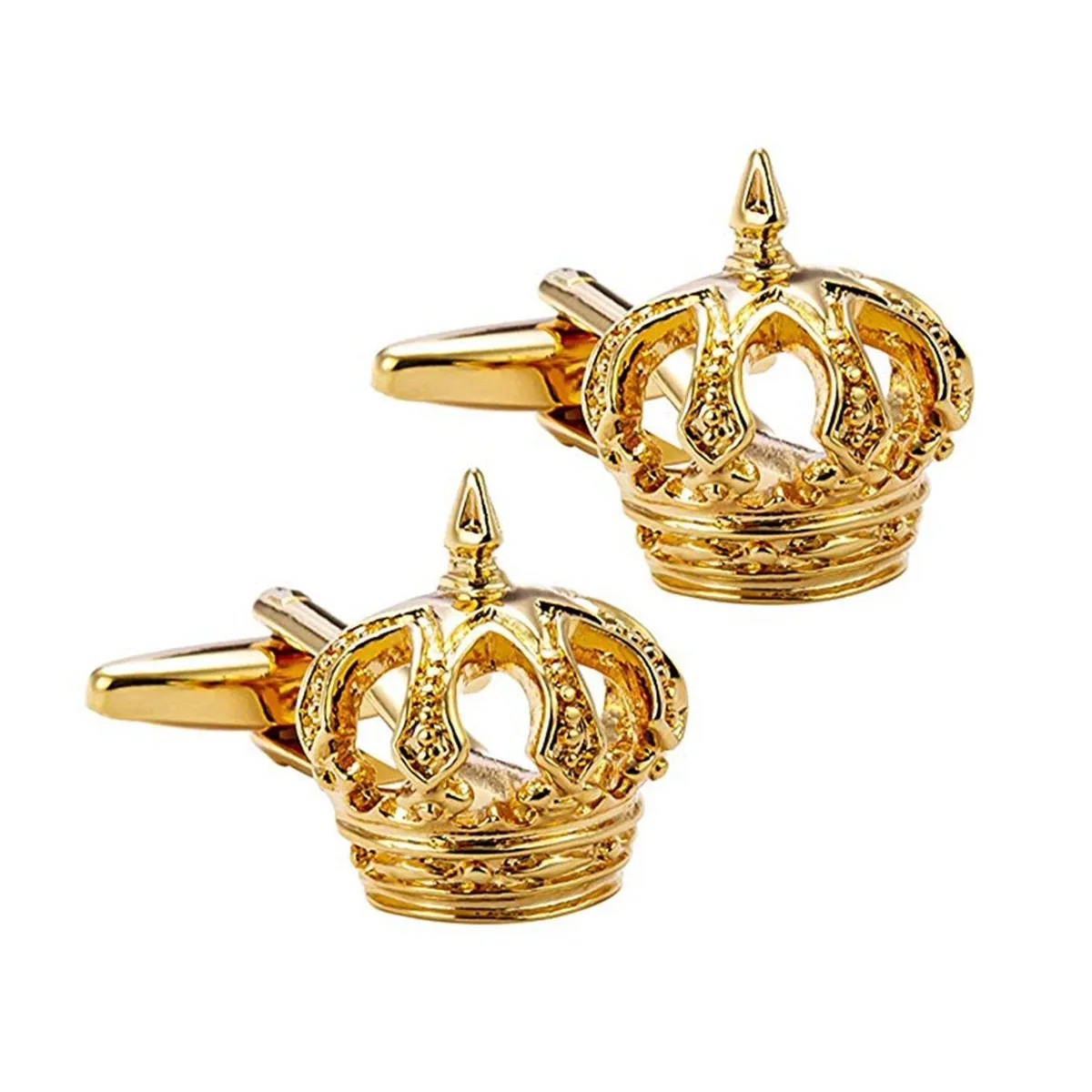 Gold Crown Prince Cufflinks In Box