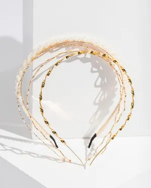 Gold Detail Headband Pack