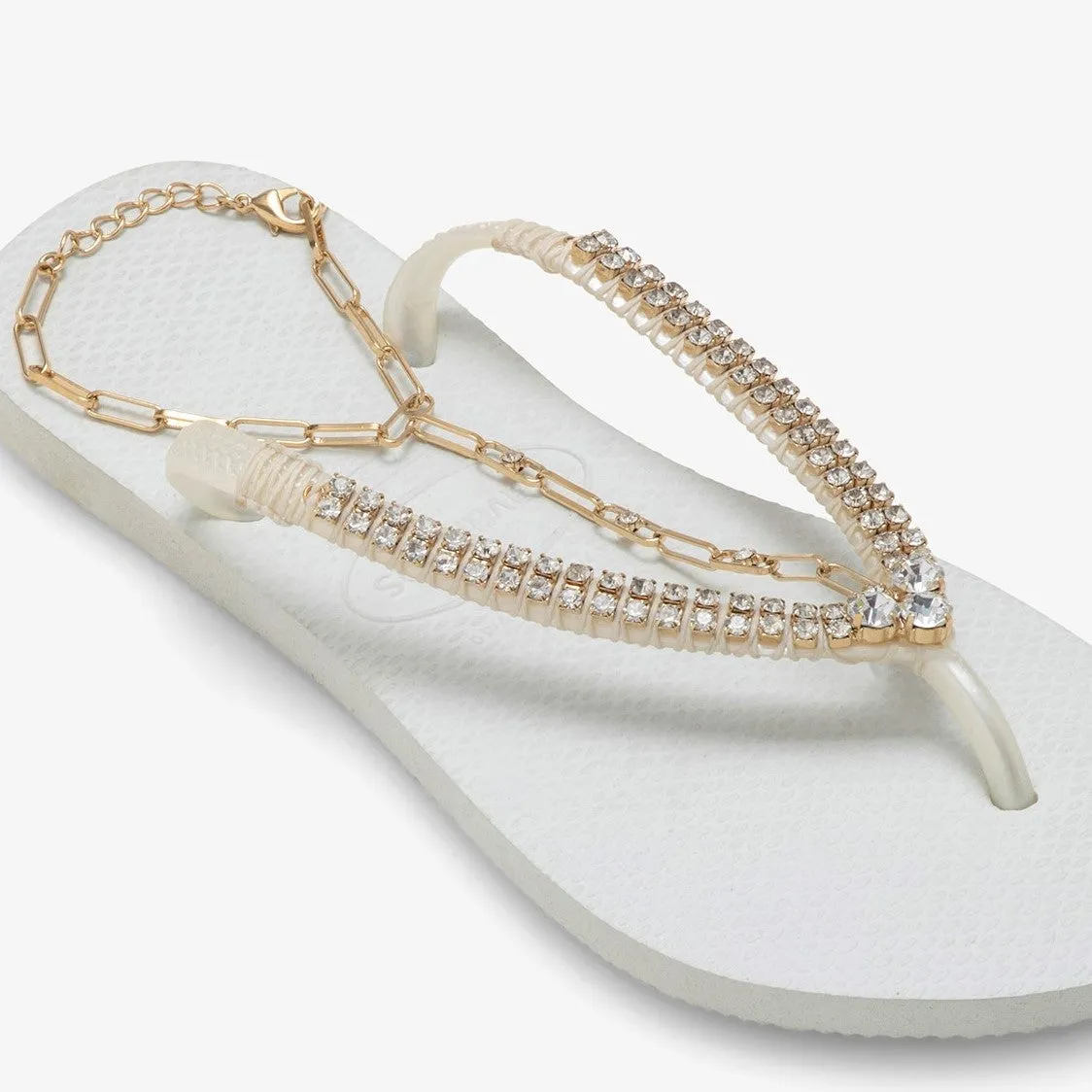 Golden Girl Flip Flops