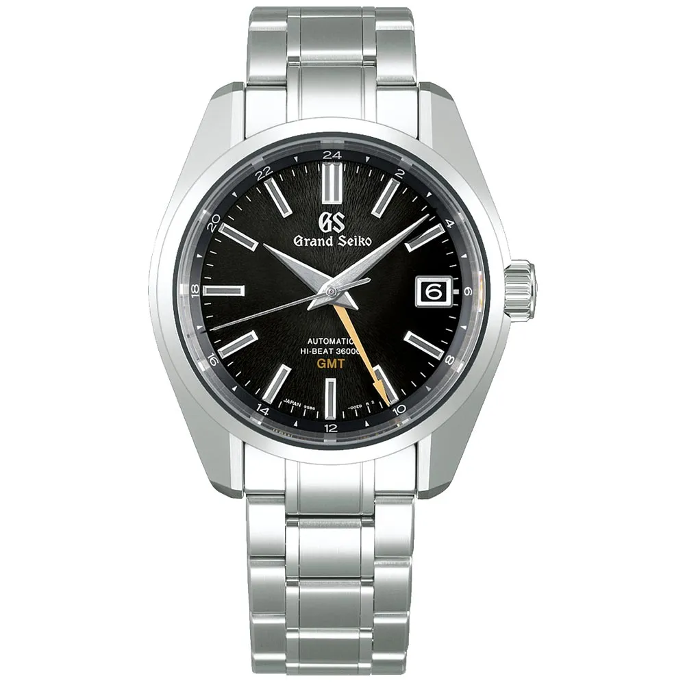Grand Seiko Heritage Collection Dusk Mount Iwate Hi-Beat GMT 40mm Black Dial Gents Automatic Watch SBGJ265G