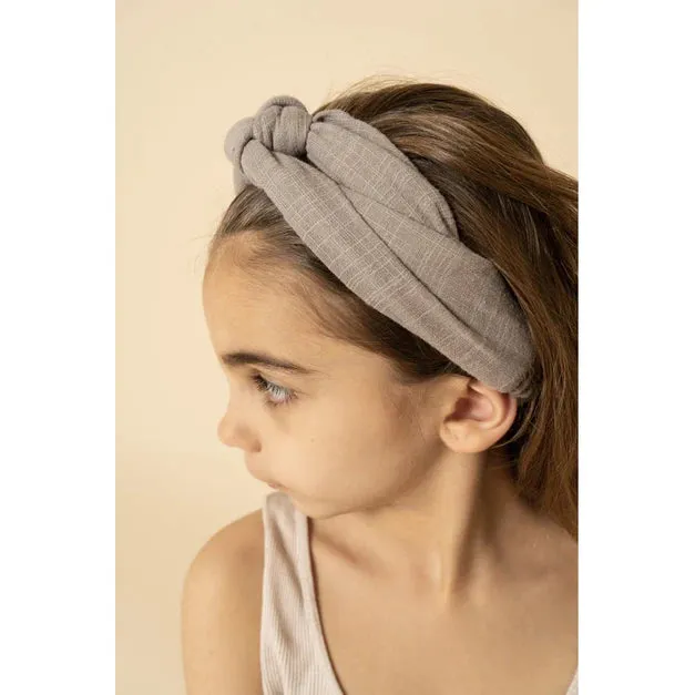 Grech & Co. TOP KNOT | HEADBAND - FOG