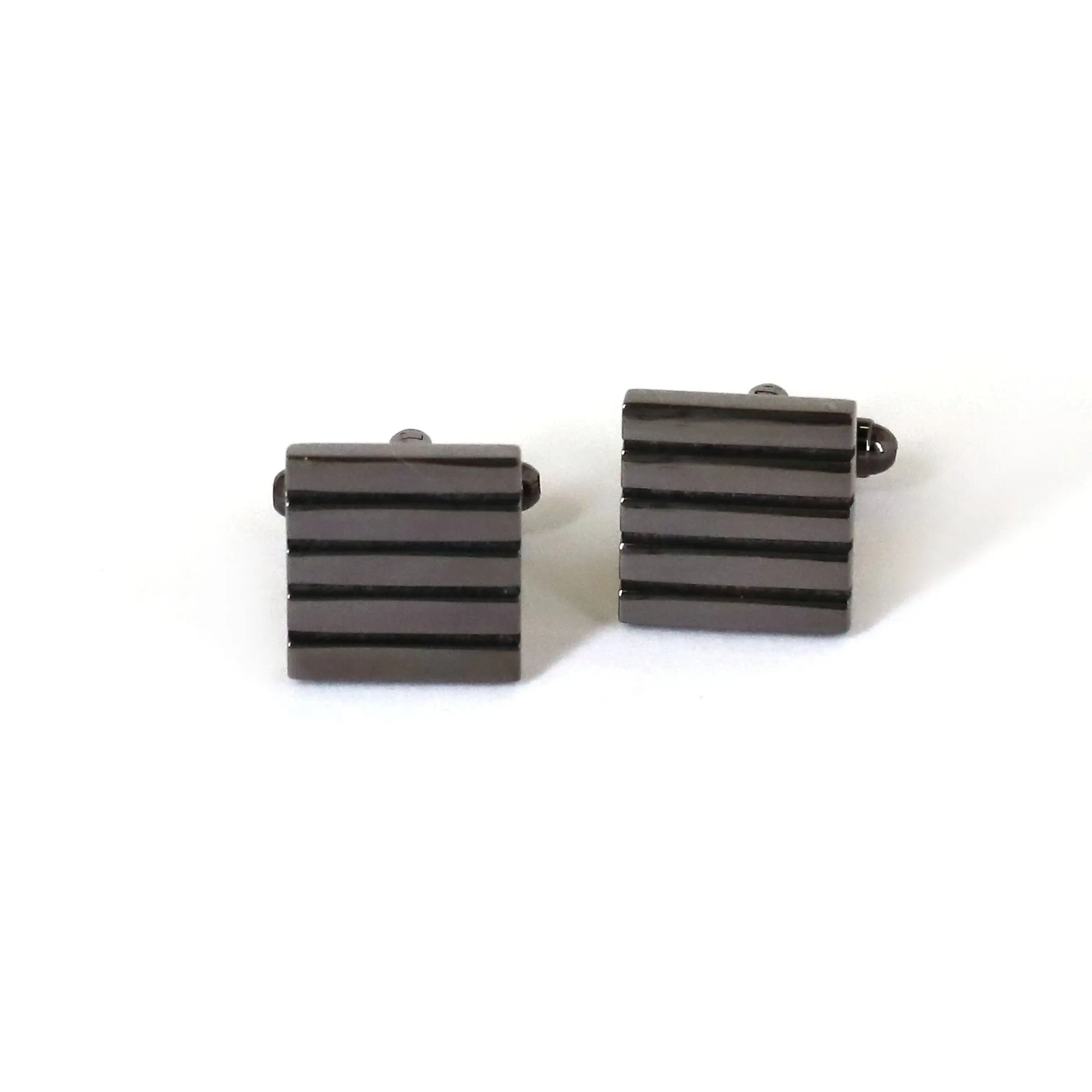 Gun Metal Rectangle Cufflink M