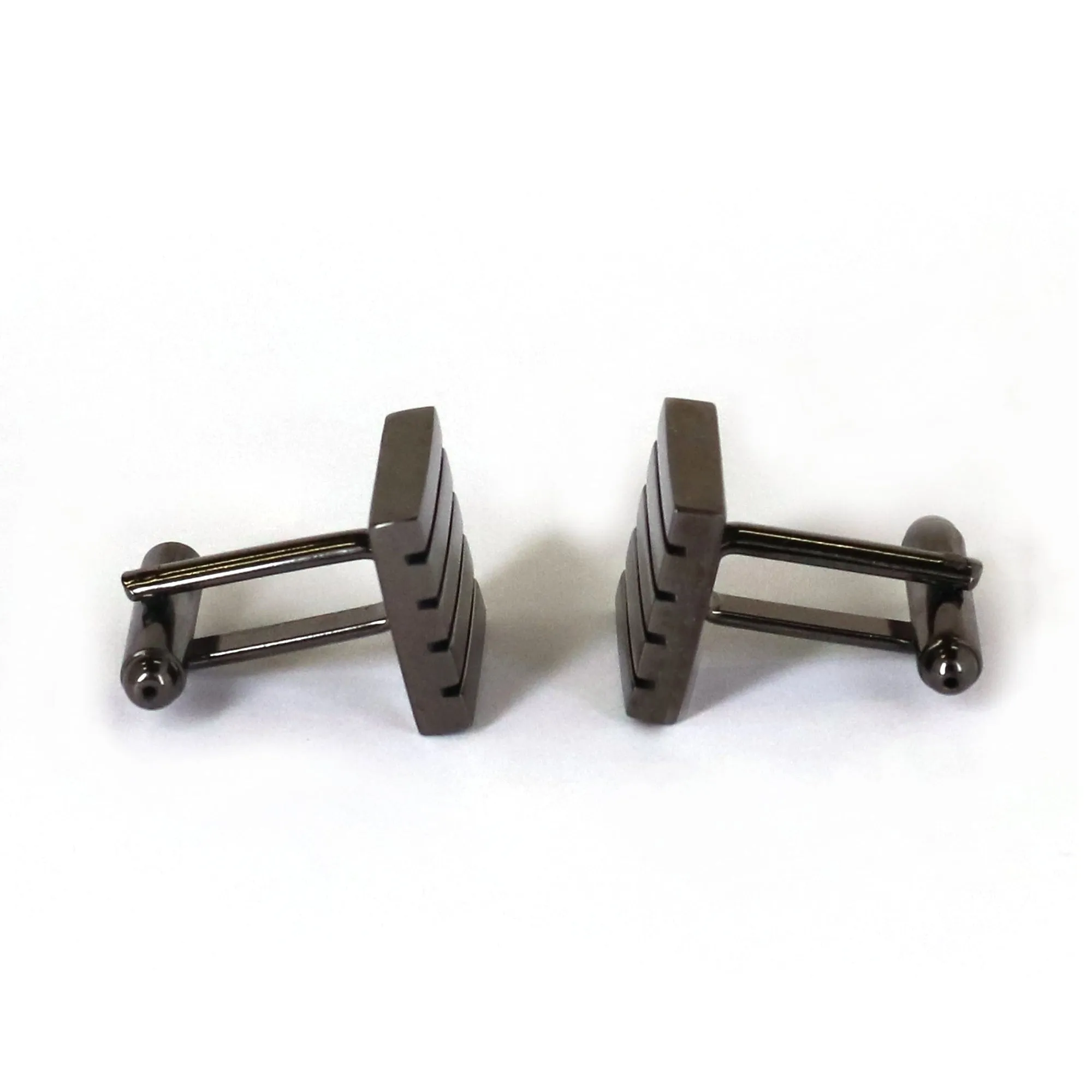 Gun Metal Rectangle Cufflink M