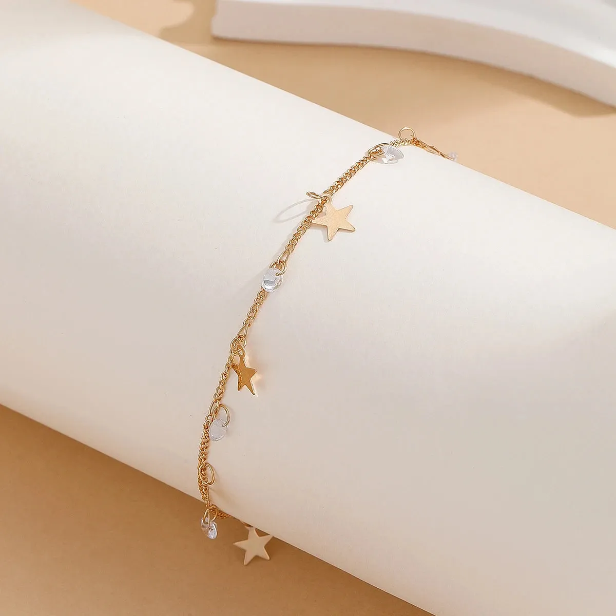 Handmade Crystal Stone Anklets Bracelets Women Barefoot Sandal Anklet