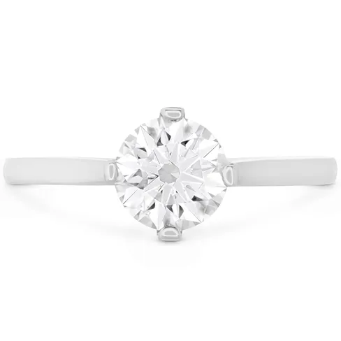 Hearts On Fire Deco Chic Solitaire Diamond Engagement Ring