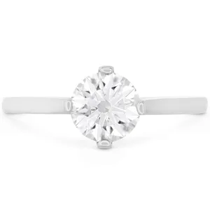 Hearts On Fire Deco Chic Solitaire Diamond Engagement Ring
