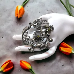 Juliet Silver Lookalike Oxidised Finger Ring