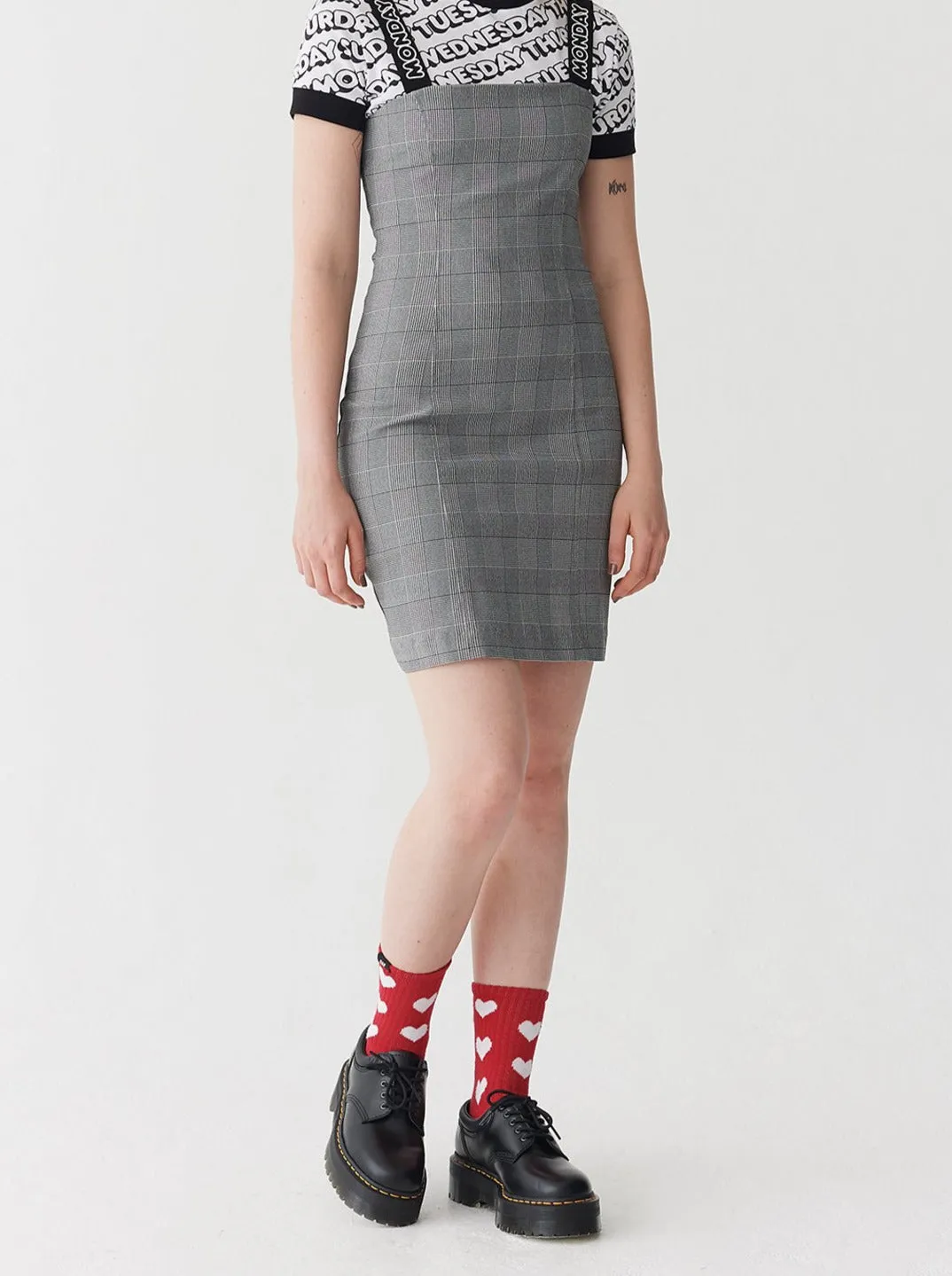 Lazy Oaf Here All Week Check Dress