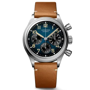 Longines Avigation BigEye 41mm Petroleum Dial Titanium Automatic Chronograph Gents Watch L2.816.1.93.2