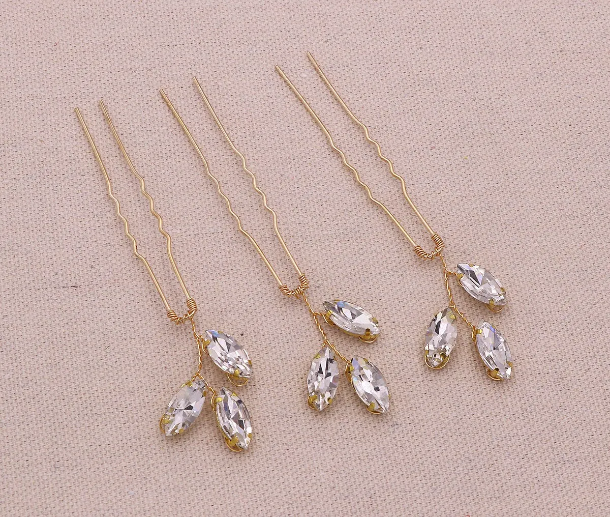 Marquise Hairpins Set of 3