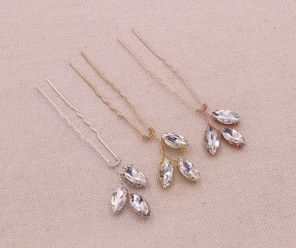 Marquise Hairpins Set of 3