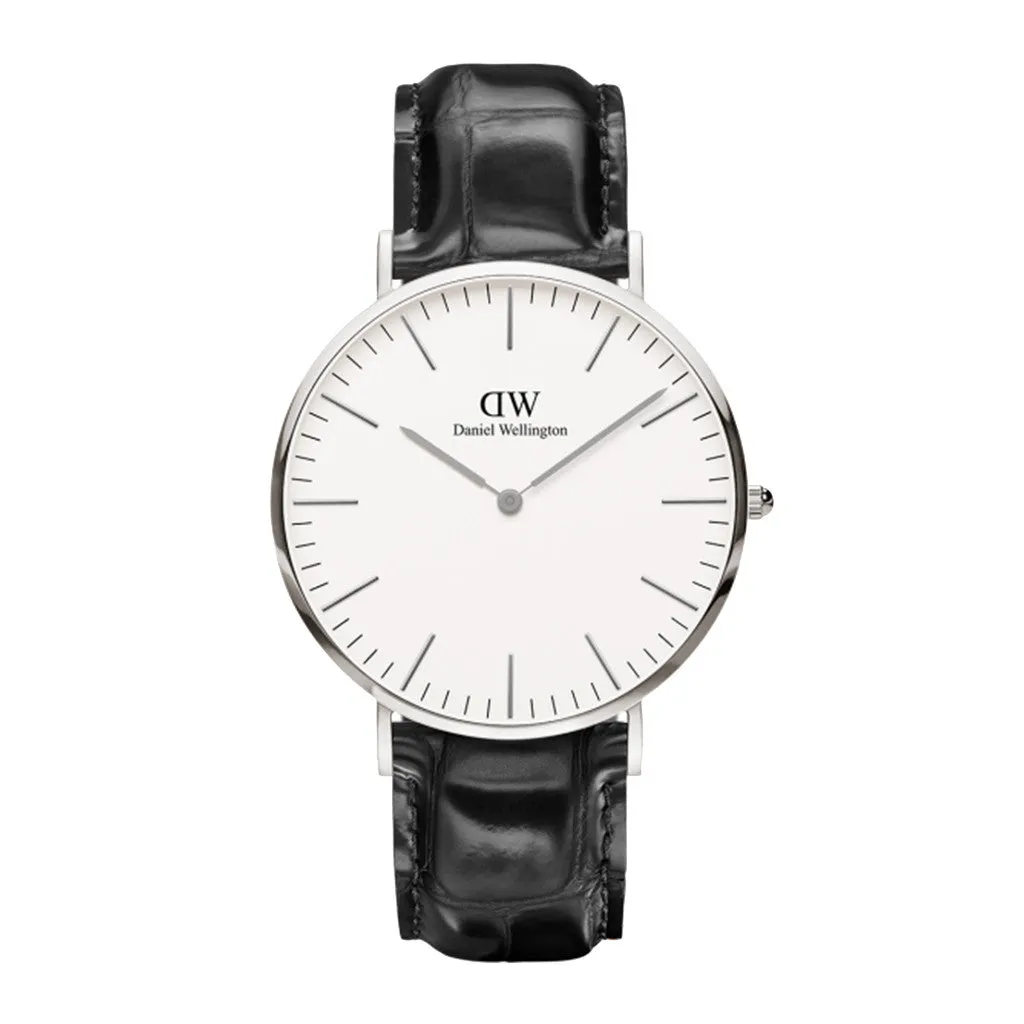 Men's Daniel Wellington Reading 40mm Watch in Silver