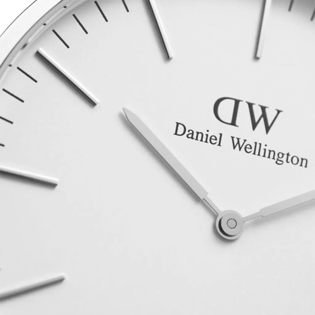 Men's Daniel Wellington Reading 40mm Watch in Silver