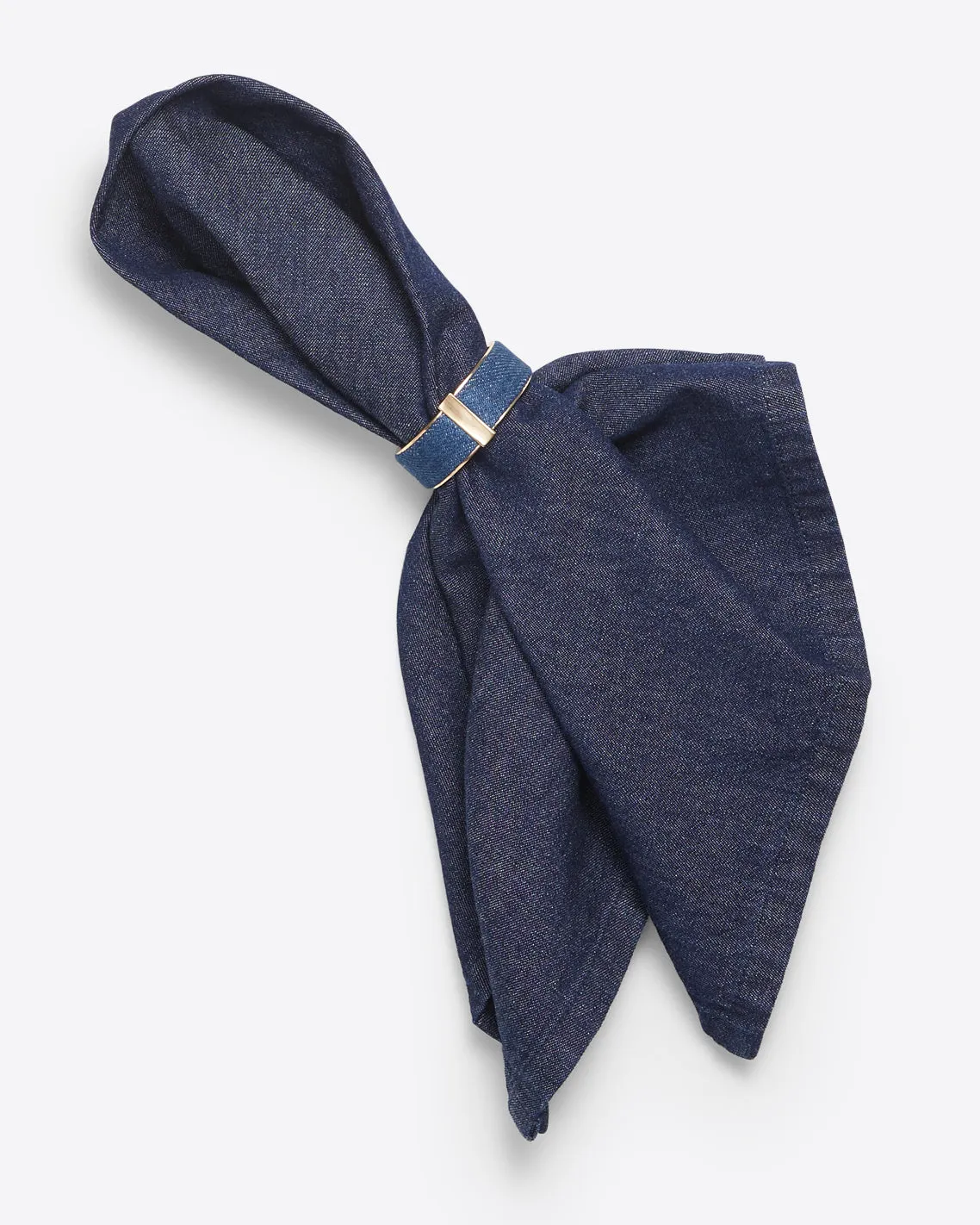 Napkin Rings in Chambray (Set of 4)