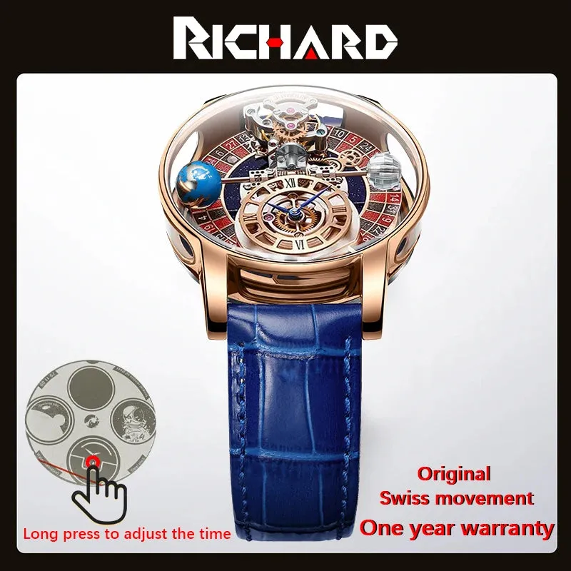 New Men's Luxury Swiss Quartz Watch - Jacob & Co Gambling Design.
