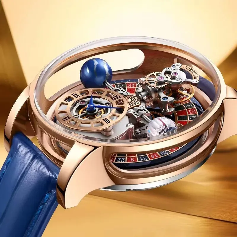 New Men's Luxury Swiss Quartz Watch - Jacob & Co Gambling Design.