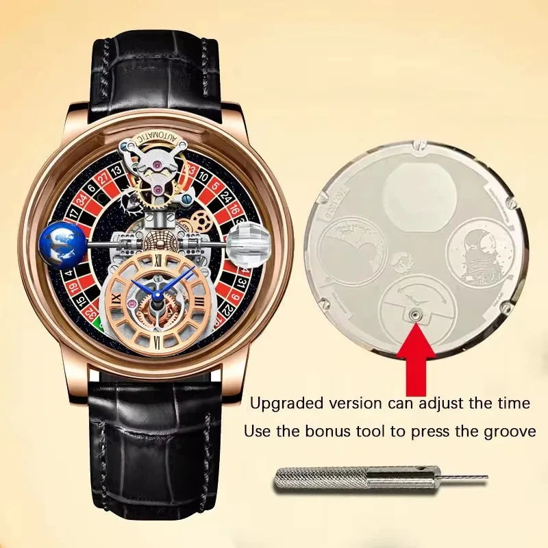 New Men's Luxury Swiss Quartz Watch - Jacob & Co Gambling Design.