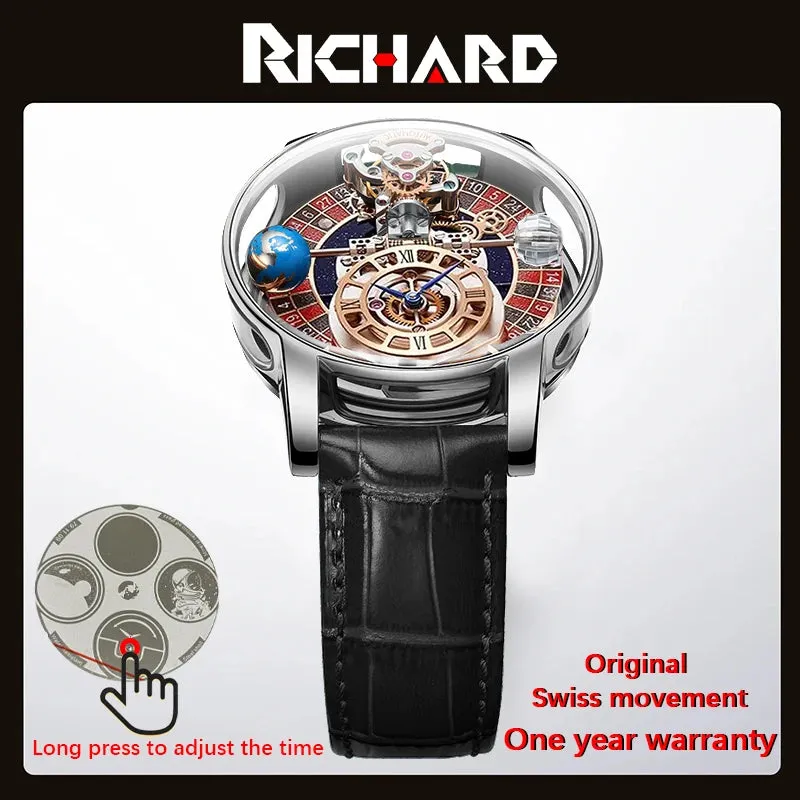 New Men's Luxury Swiss Quartz Watch - Jacob & Co Gambling Design.
