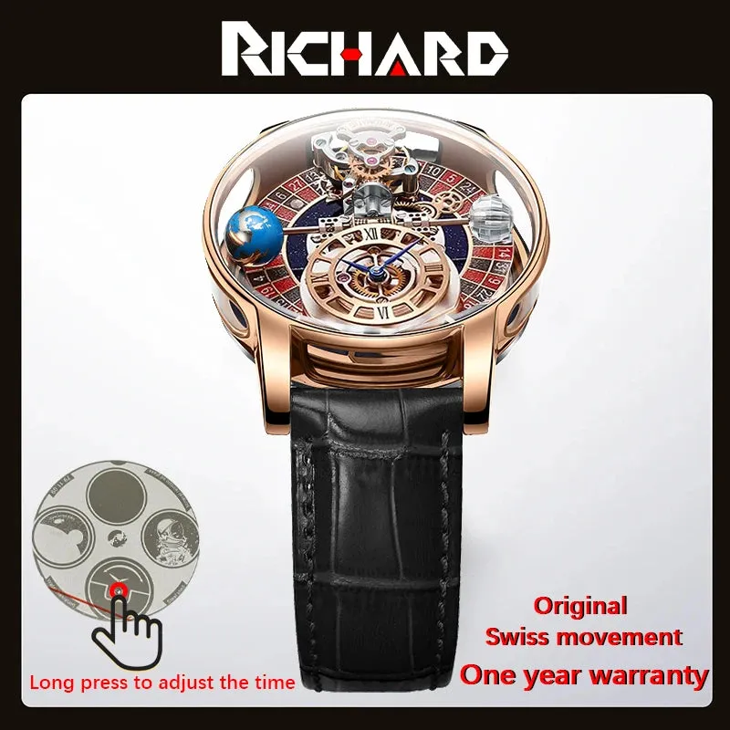 New Men's Luxury Swiss Quartz Watch - Jacob & Co Gambling Design.
