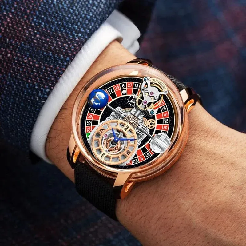 New Men's Luxury Swiss Quartz Watch - Jacob & Co Gambling Design.