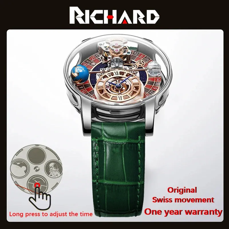 New Men's Luxury Swiss Quartz Watch - Jacob & Co Gambling Design.